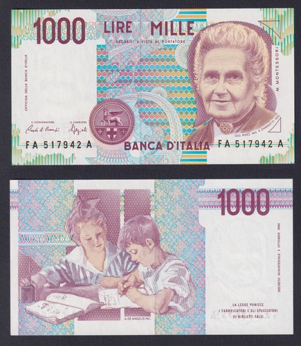 Banknote italy 1000 - 1000, lire