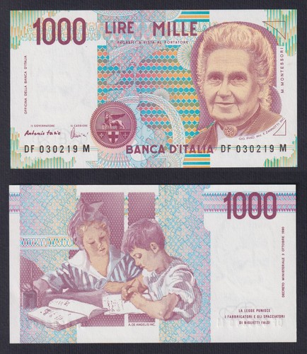 Italy banknote 1000 lire - italy,