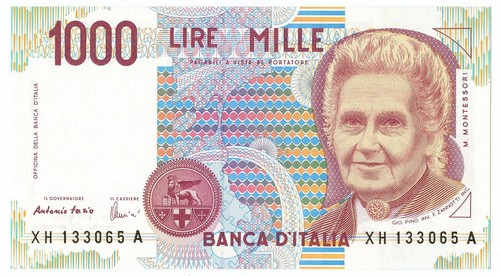 1000 lire maria montessori - 1000,