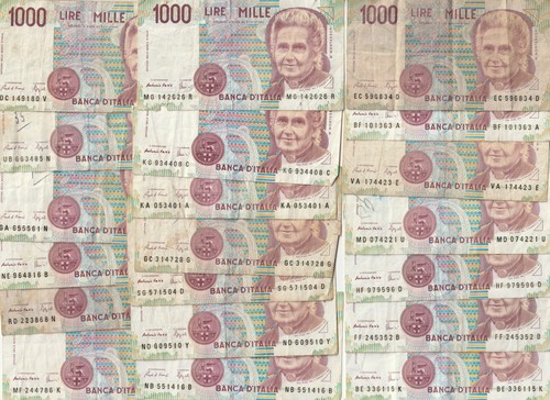 1000 lire montessori italy