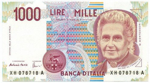1000 lire maria montessori - 1000,