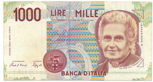 1000 lire errore stampa - di,