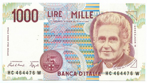 1000 lire maria montessori - 1000,