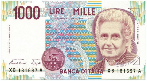 1000 lire maria montessori - 1000,