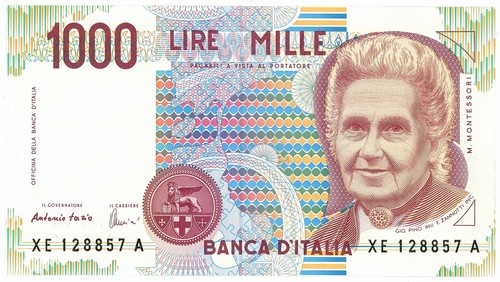 1000 lire maria montessori - maria,