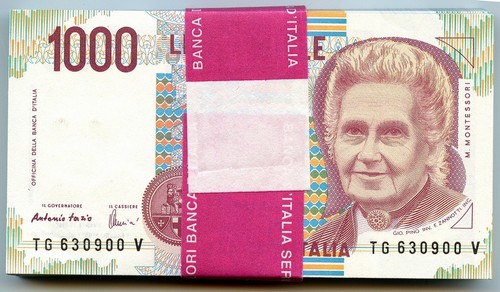 1000 lire mazzetta completa - 1000,