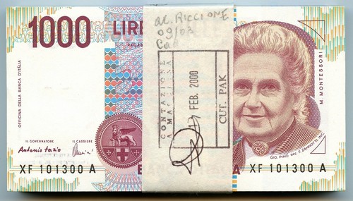 1000 lire mazzetta montessori - lire,
